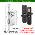 Serrure connectée intelligente WiFi – Reconnaissance faciale 3D, empreinte