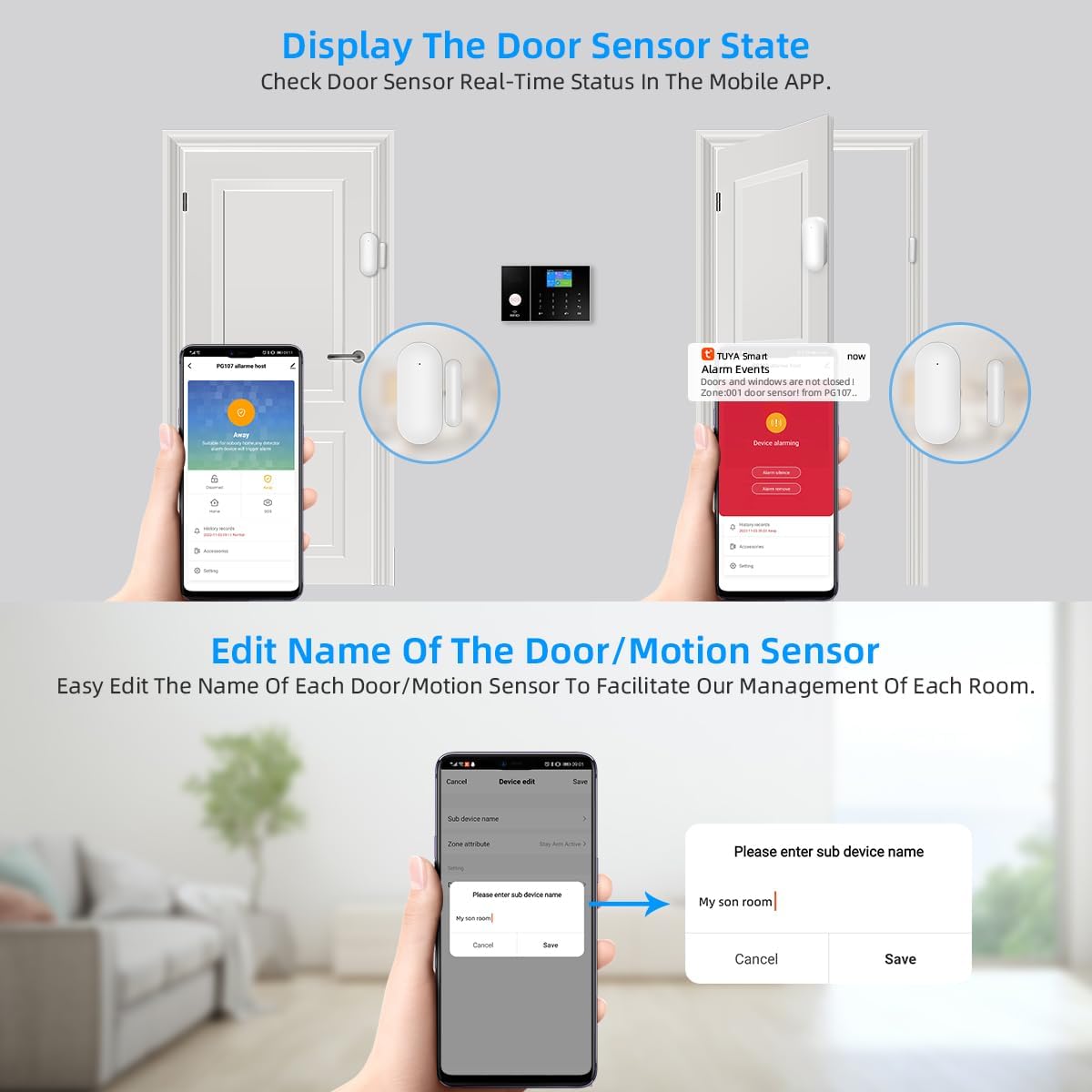 Système d’alarme Wi - Fi GSM, alarme maison connectée, sécurité domestique intelligente, kit alarme sans fil - Serrures connectée, intelligentes et sécurisées, iSmartLock.fr