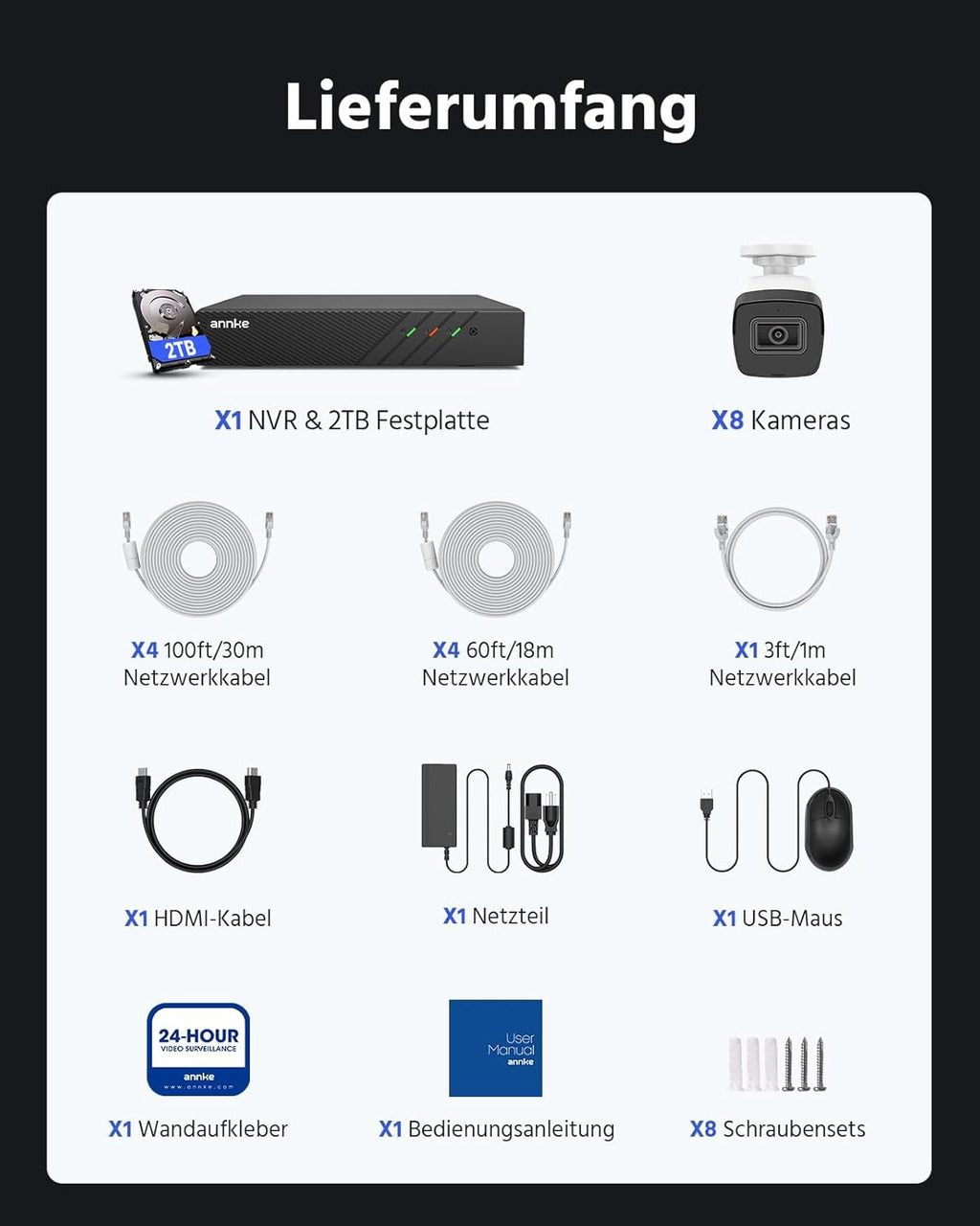 Système de Vidéosurveillance PoE 3K Super HD avec Caméras IP Étanches - Serrures connectée, intelligentes et sécurisées, iSmartLock.fr