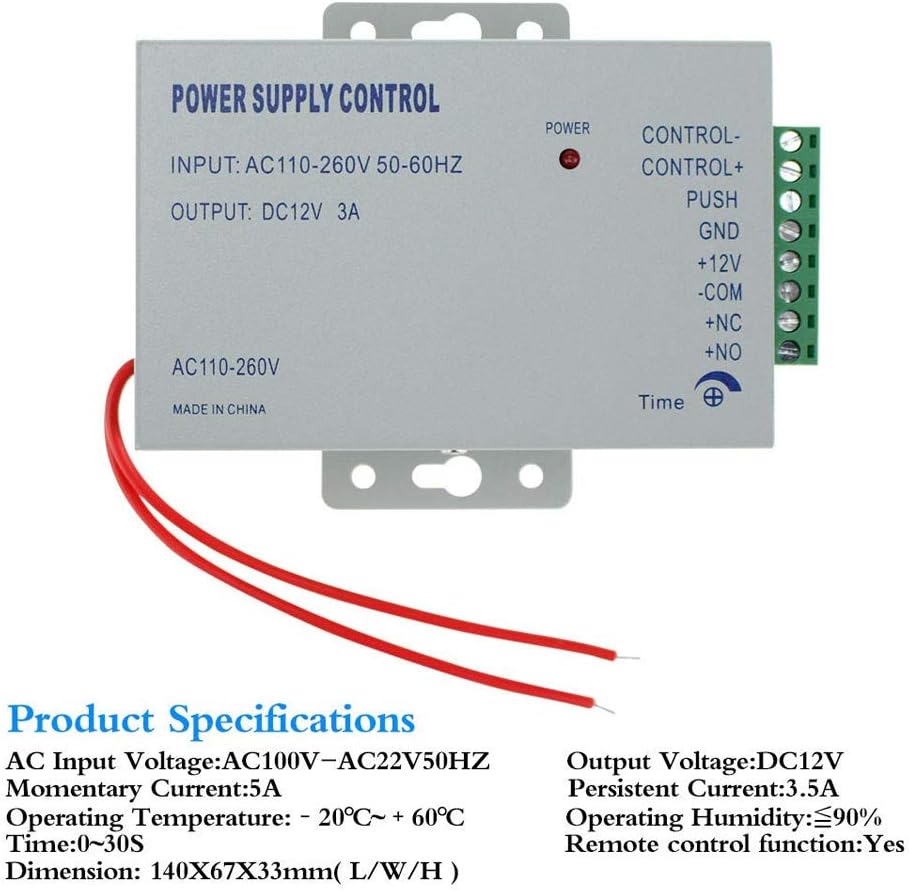 Kit de Contrôle d’Accès RFID – Clavier avec Alimentation 12V, Serrure Électrique - Serrures connectée, intelligentes et sécurisées, iSmartLock.fr