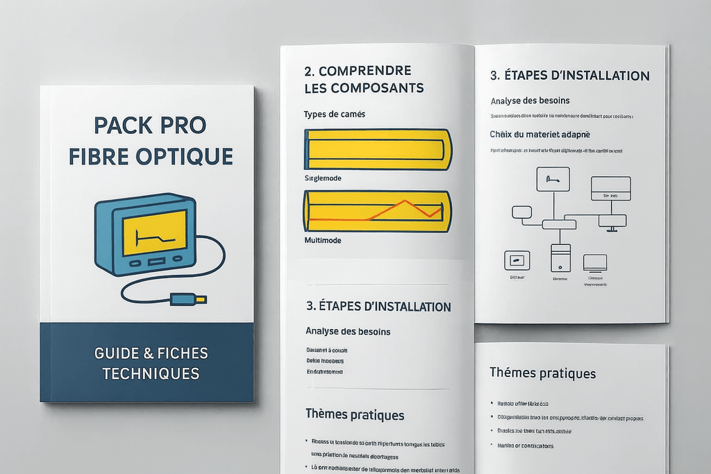 Pack Pro Fibre Optique Guide + Fiches techniques - Serrures connectée, intelligentes et sécurisées, iSmartLock.fr