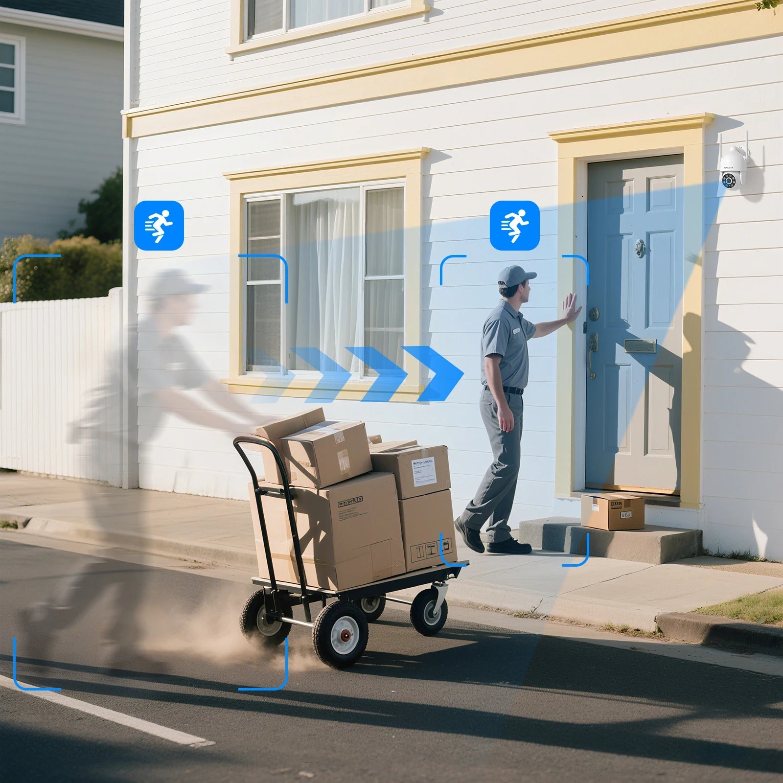 Caméra WiFi Intelligente ARCCTV 3MP – Sécurité Totale, Vision Nocturne Couleur - Serrures connectée, intelligentes et sécurisées, iSmartLock.fr