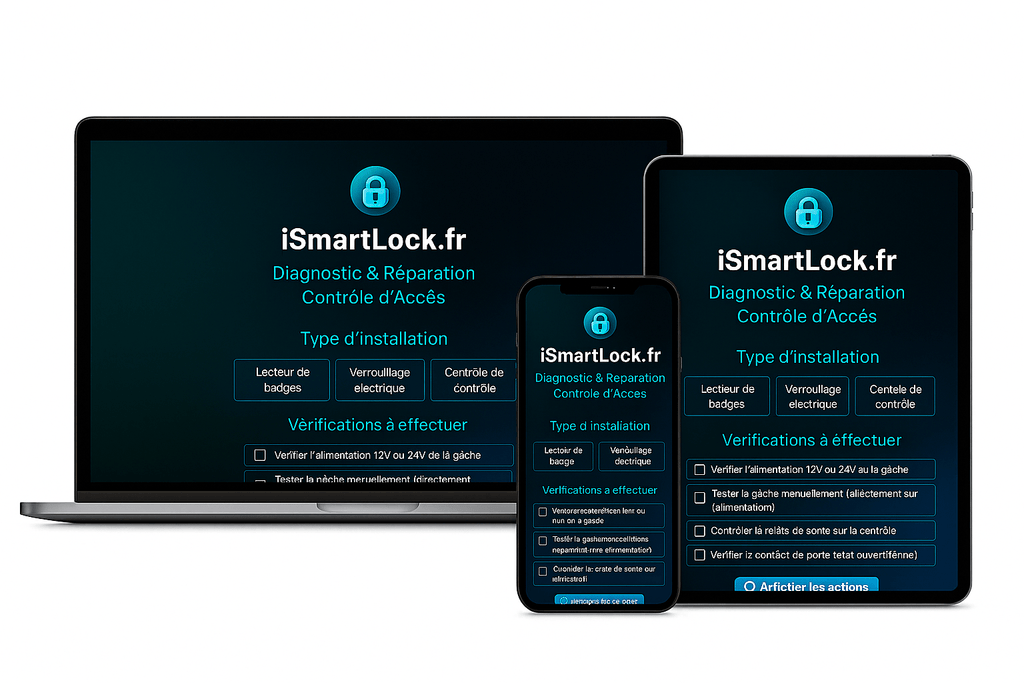 iSmartLock Diagnostic Contrôle d’Accès - Serrures connectée, intelligentes et sécurisées, iSmartLock.fr
