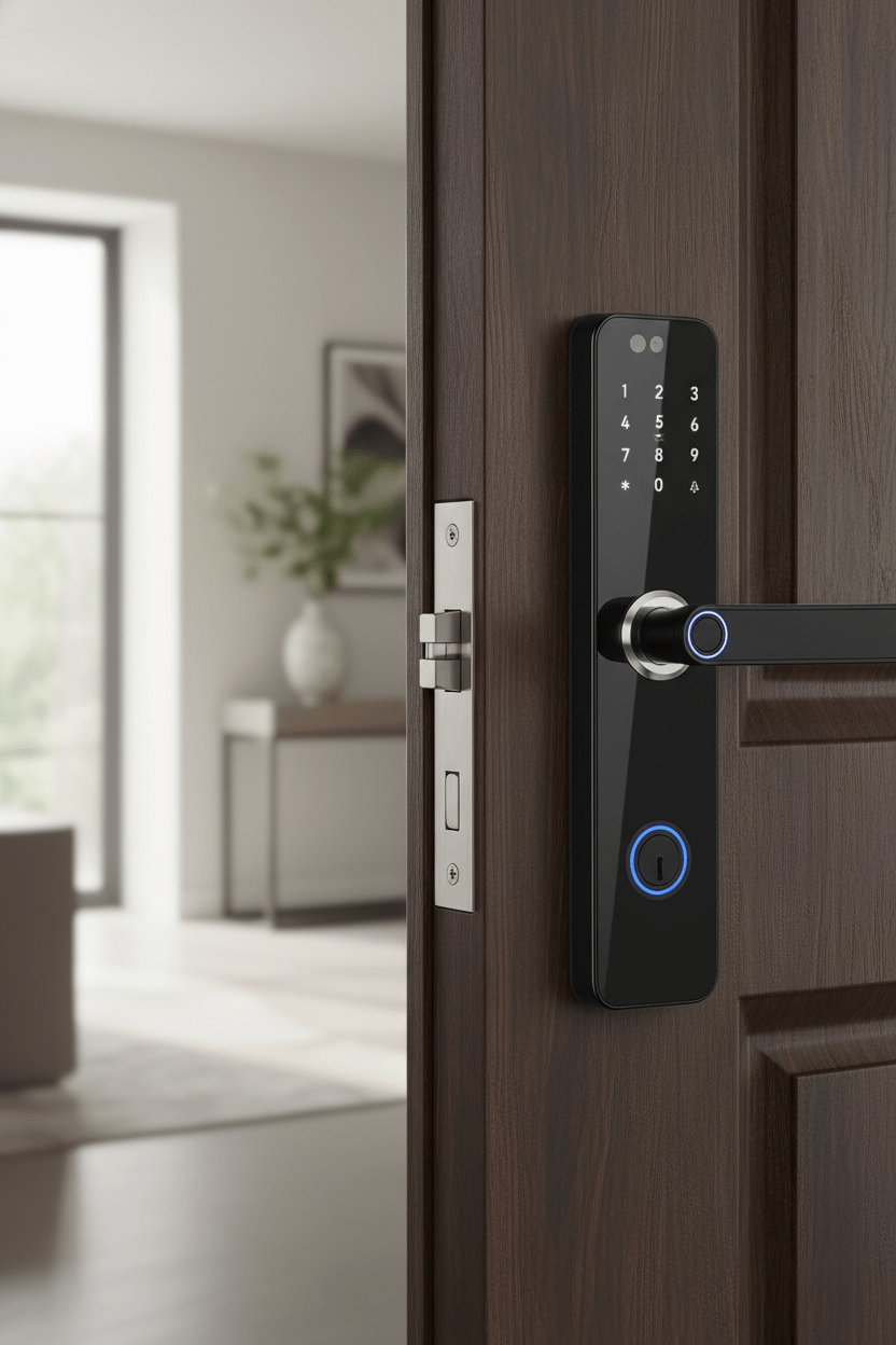 Serrure connectée intelligente WiFi – Reconnaissance faciale 3D, empreinte - Serrures connectée, intelligentes et sécurisées, iSmartLock.fr