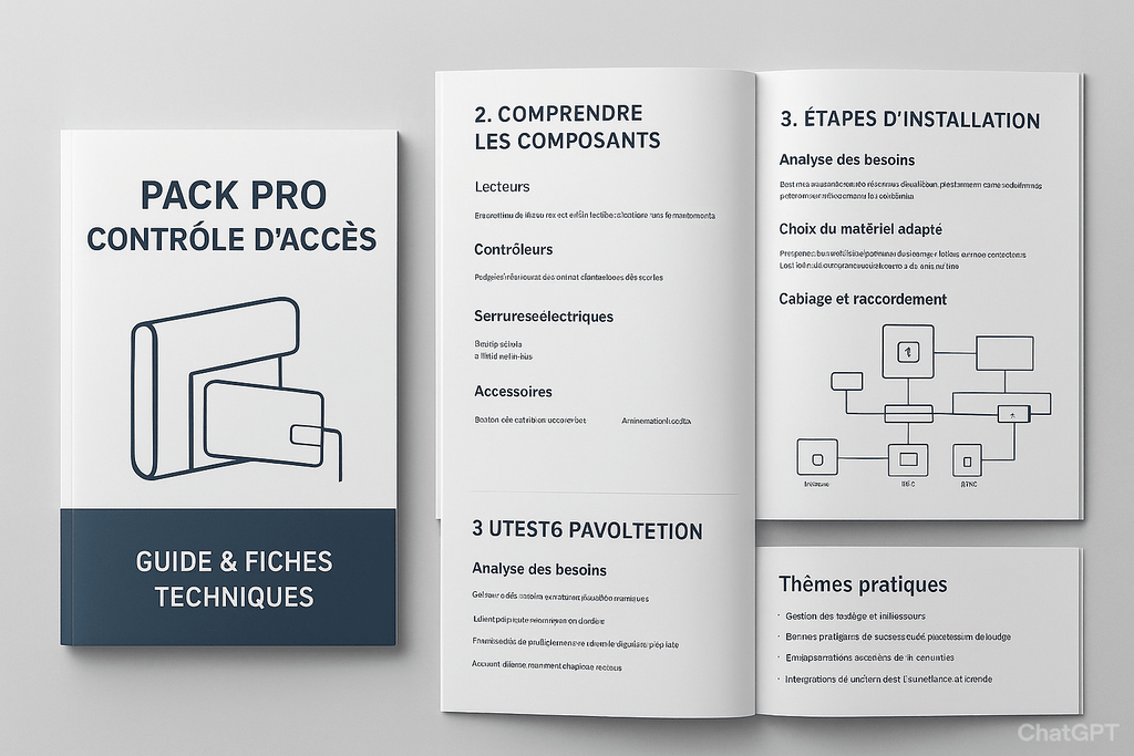 Pack Pro Contrôle d’accès Guide + Fiches techniques - Serrures connectée, intelligentes et sécurisées, iSmartLock.fr