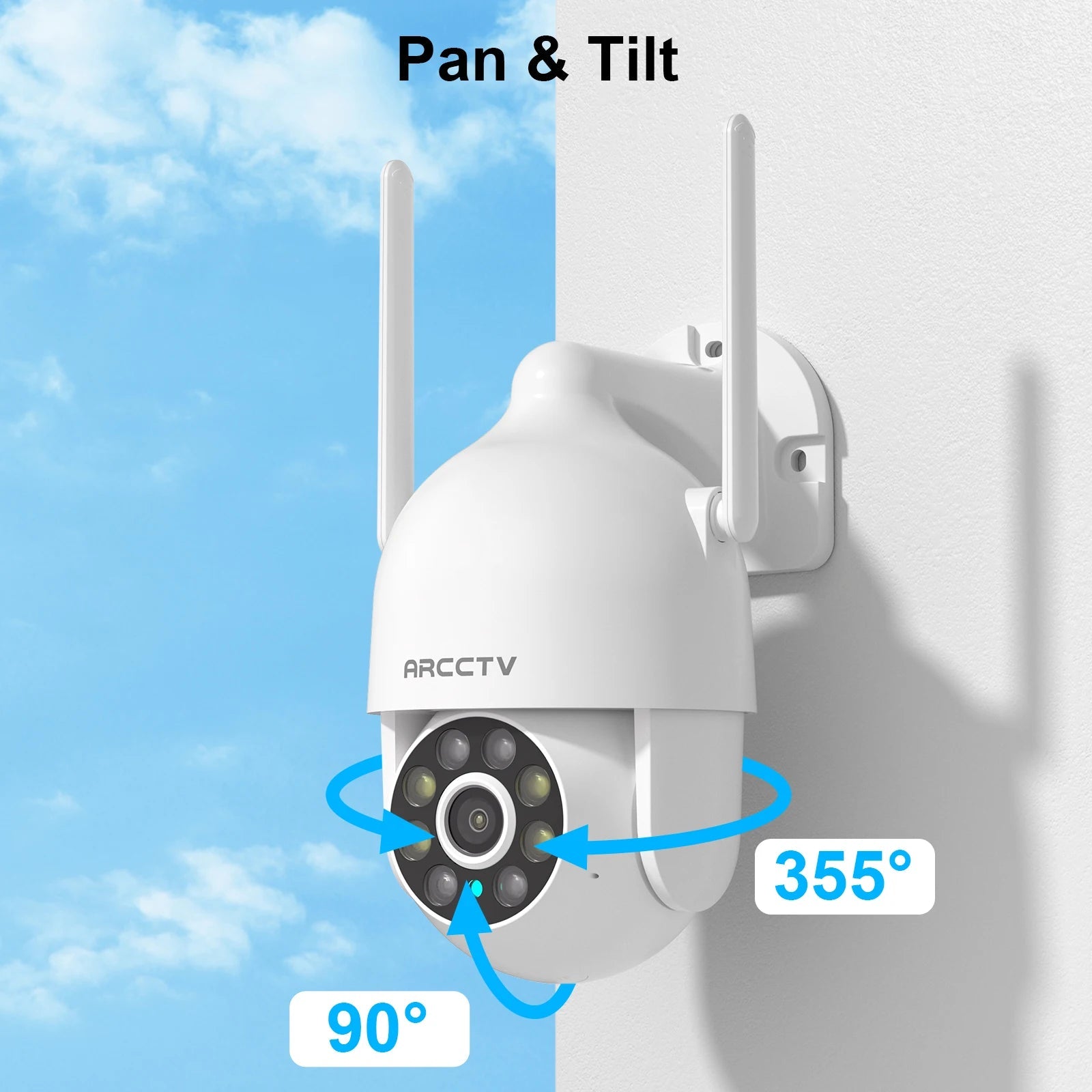 Caméra WiFi Intelligente ARCCTV 3MP – Sécurité Totale, Vision Nocturne Couleur - Serrures connectée, intelligentes et sécurisées, iSmartLock.fr