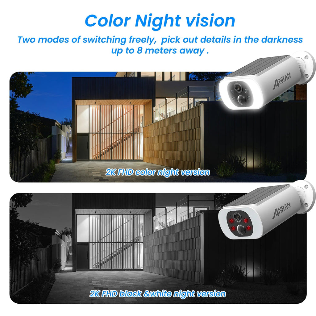 Caméra de Surveillance WiFi Solaire ANRAN C3 – 3MP Full HD, Vision Nocturne Couleur - Serrures connectée, intelligentes et sécurisées, iSmartLock.fr