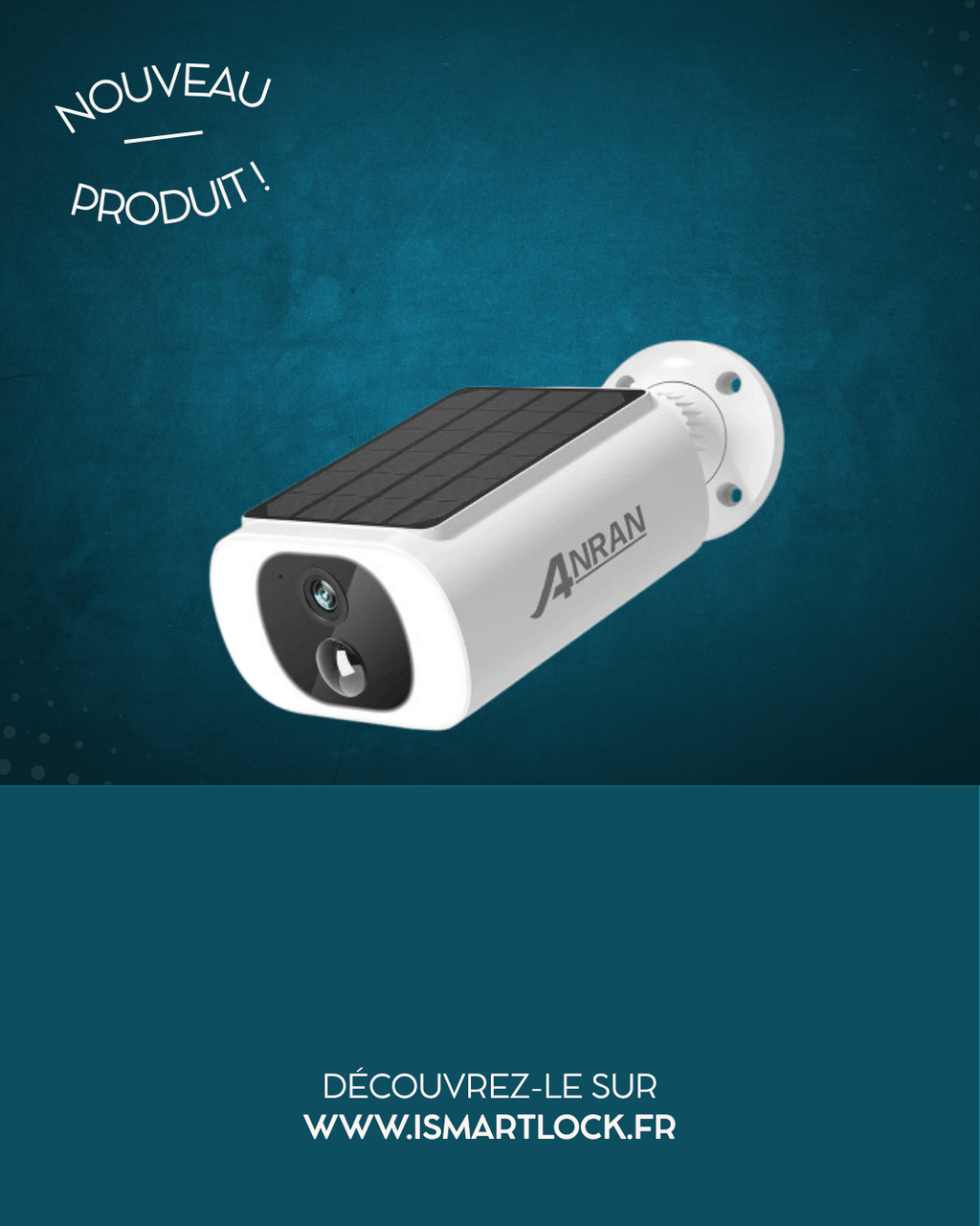 Caméra de Surveillance WiFi Solaire ANRAN C3 – 3MP Full HD, Vision Nocturne Couleur - Serrures connectée, intelligentes et sécurisées, iSmartLock.fr