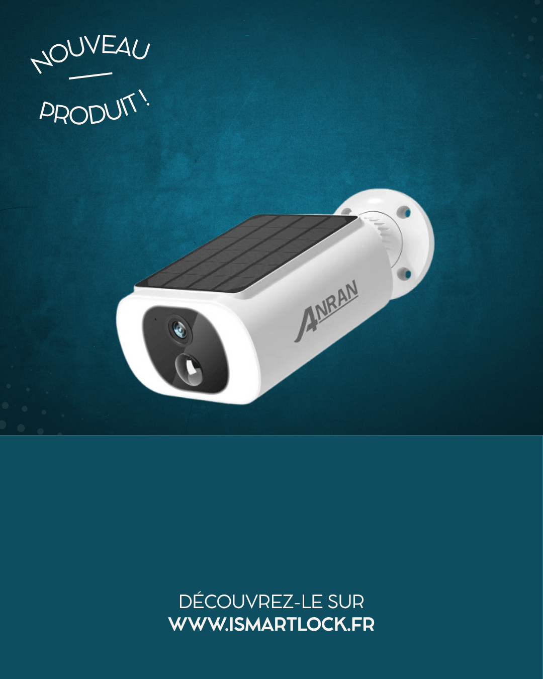 Caméra de Surveillance WiFi Solaire ANRAN C3 – 3MP Full HD, Vision Nocturne Couleur - Serrures connectée, intelligentes et sécurisées, iSmartLock.fr