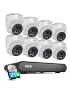 Système de Vidéosurveillance 8 Canaux 1080p – 4 Caméras Extérieures Étanches - Serrures connectée, intelligentes et sécurisées, iSmartLock.fr