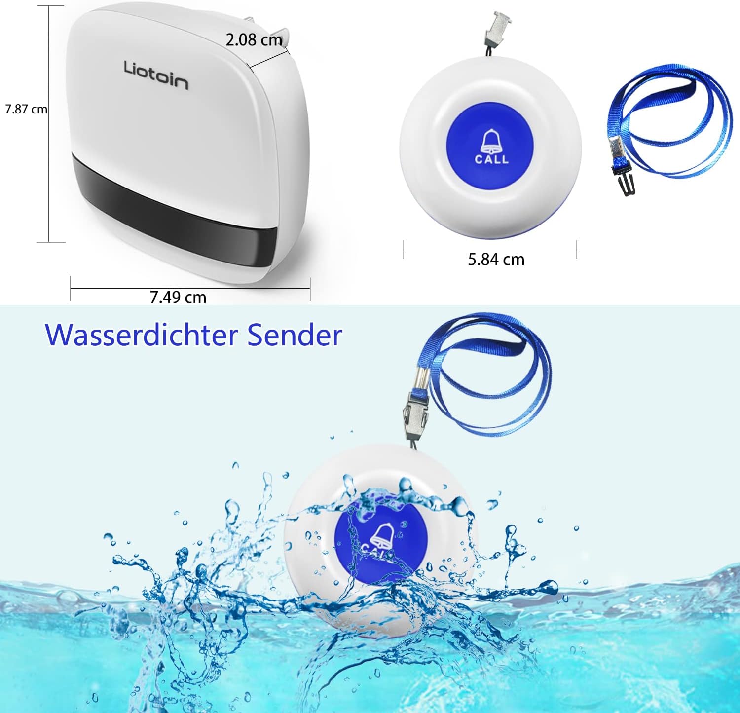 Système d’Alerte d’Urgence LIOTOIN – Bouton d’Alarme Sécurité pour Seniors &amp; Personnes Âgées - Serrures connectée, intelligentes et sécurisées, iSmartLock.fr