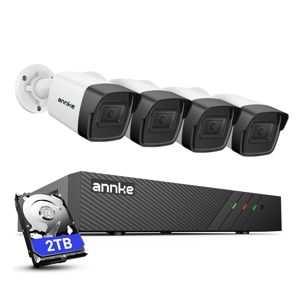 Système de Vidéosurveillance PoE 3K Super HD avec Caméras IP Étanches - Serrures connectée, intelligentes et sécurisées, iSmartLock.fr